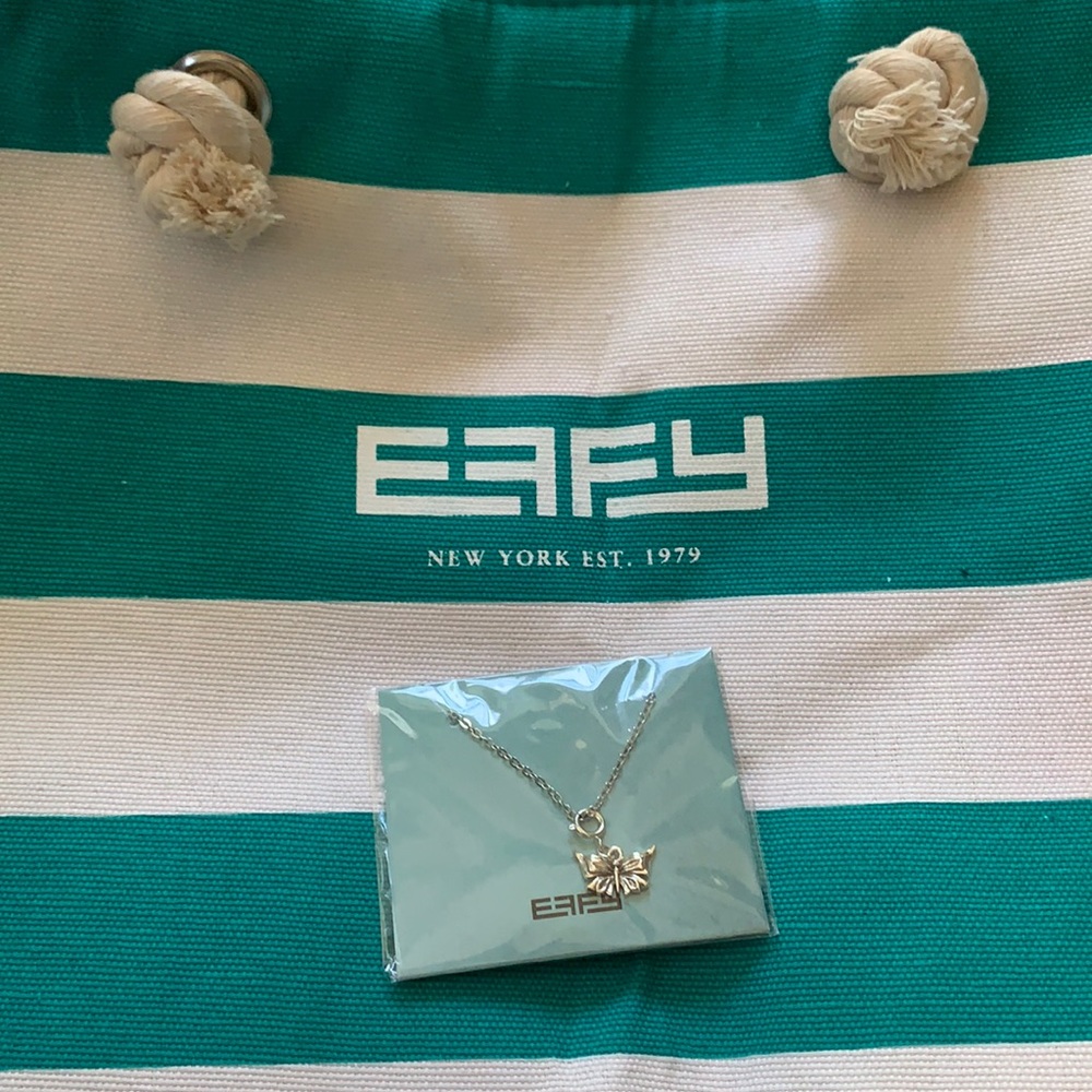 Effy necklace with butterfly charm